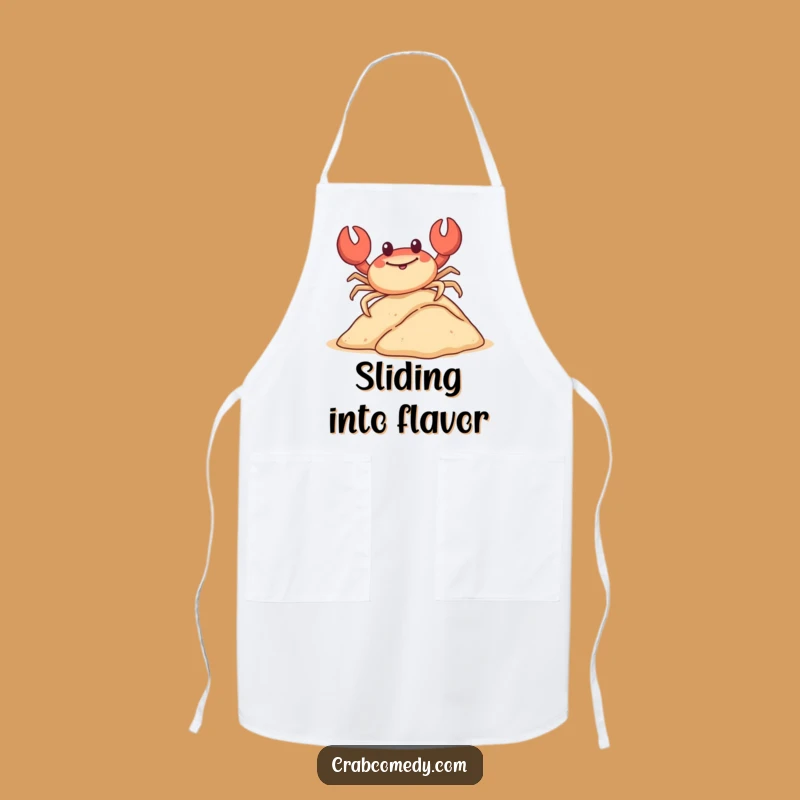 Funny Sliding Crab Apron: Kitchen Dune Rider, Perfect Humorous Gift!