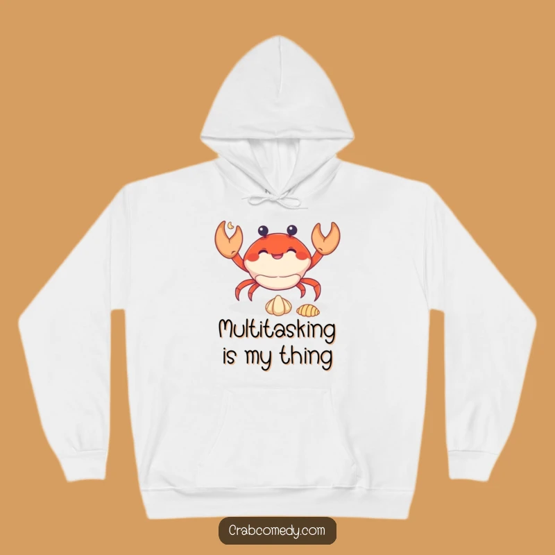Funny Juggling Crab Hoodie: Cozy Talented Crustacean, Perfect Humorous Gift!