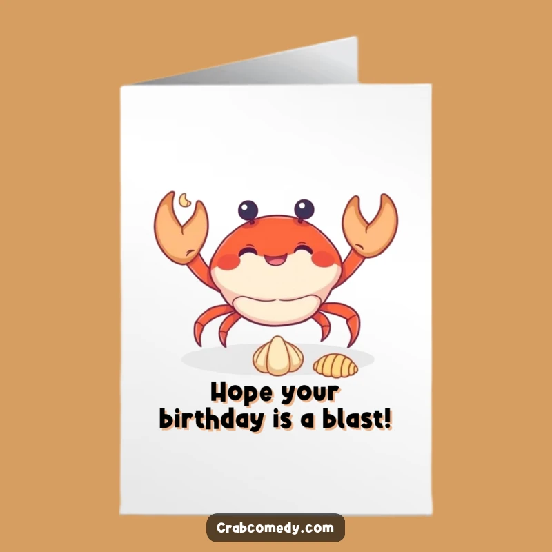 Free Printable Birthday Card: Juggling Crab Fun, Perfect Downloadable Gift!