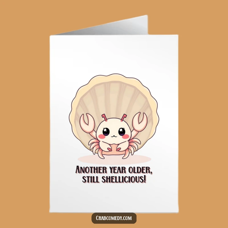 Free Printable Birthday Card: Surprised Baby Crab, Adorable Downloadable Gift!